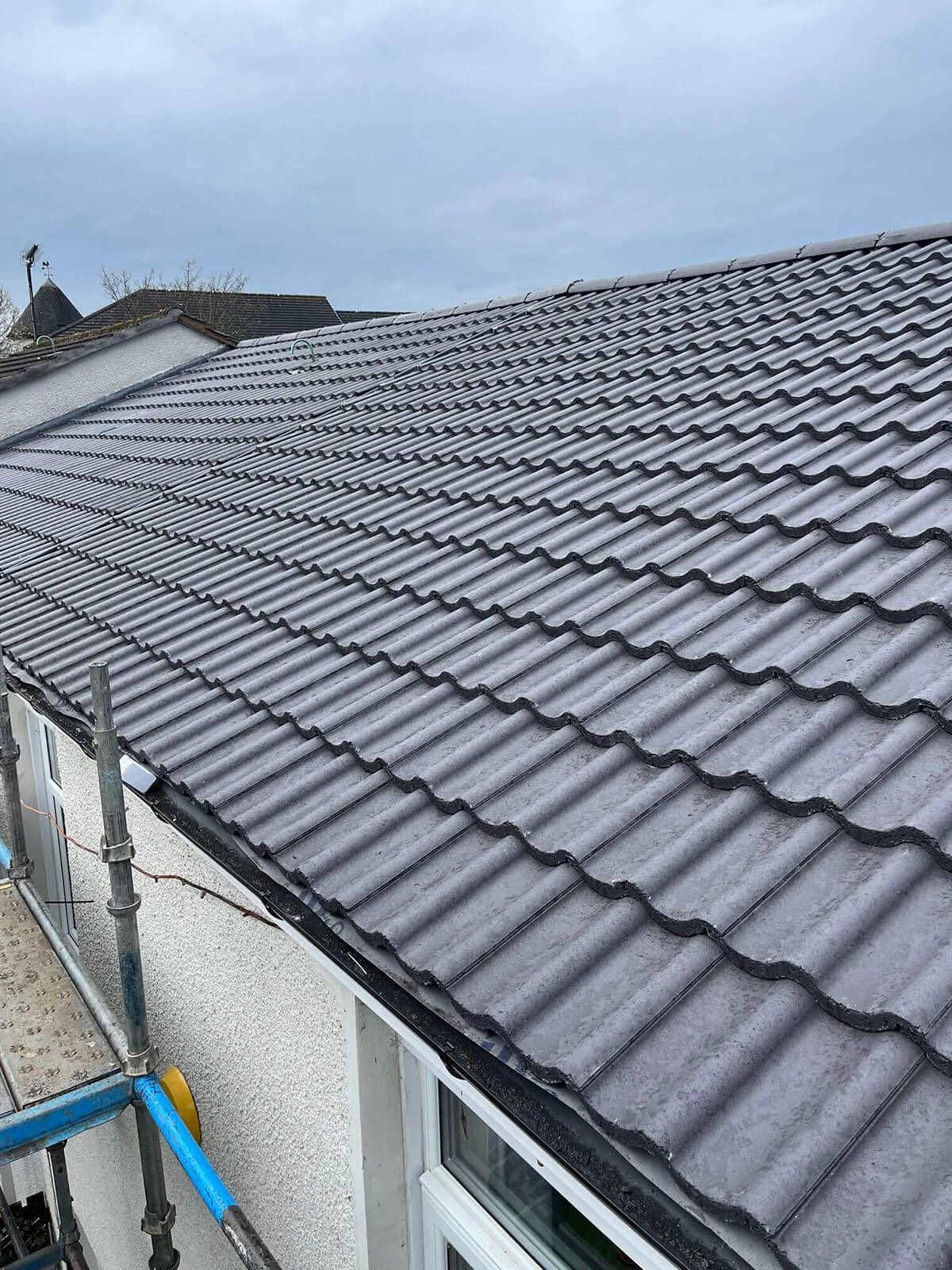 New concrete tile roof installation in Cornwall